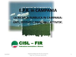 E.P.R. in CAMPANIA