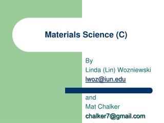 Materials Science (C)