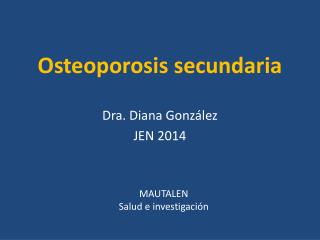 Osteoporosis secundaria