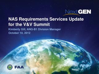 NAS Requirements Services Update for the V&amp;V Summit