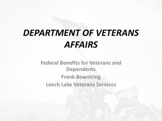 DEPARTMENT OF VETERANS AFFAIRS