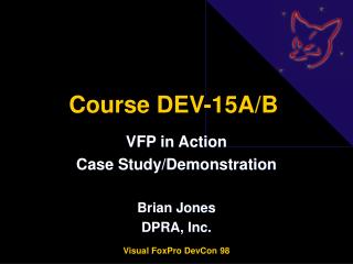 Course DEV-15A/B