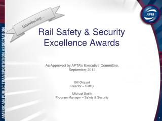 Rail Safety &amp; Security Excellence Awards