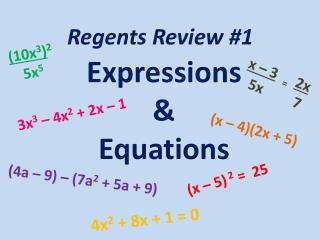 Regents Review #1
