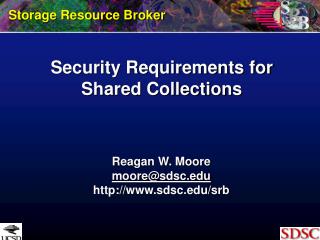 Security Requirements for Shared Collections