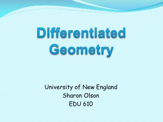 Differentiated Geometry