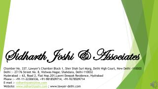 Sidharth Joshi &amp; Associates