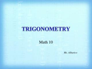 TRIGONOMETRY