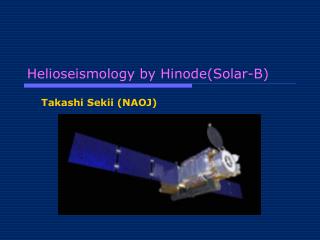 Helioseismology by Hinode(Solar-B)