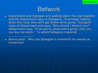 Bellwork