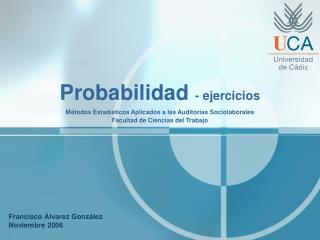 Probabilidad - ejercicios