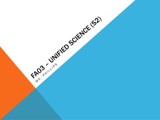 FA03 – Unified Science (S2)
