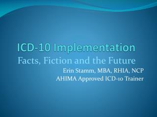 ICD-10 Implementation