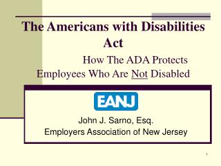 The Americans with Disabilities Act How The ADA Protects Employees Who Are Not Disabled