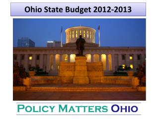 Ohio State Budget 2012-2013