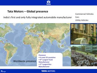 Tata Motors – Global presence