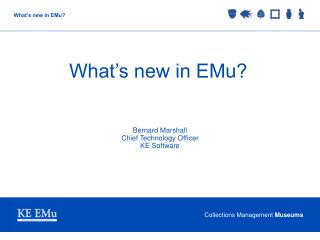 What’s new in EMu?