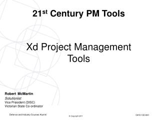 Xd Project Management Tools