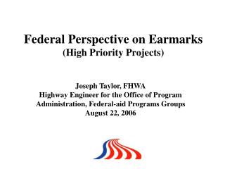 Joseph Taylor, FHWA