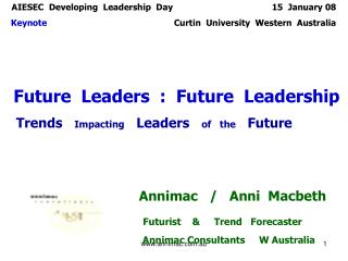 AIESEC Developing Leadership Day 15 January 08