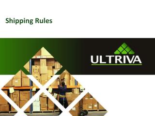 Shipping Rules