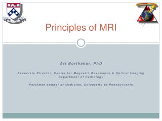 Principles of MRI