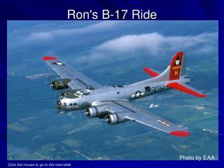 Ron's B-17 Ride