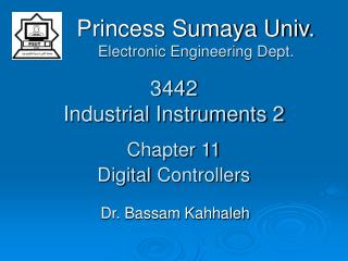 3442 Industrial Instruments 2 Chapter 11 Digital Controllers