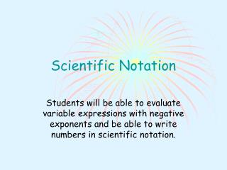 Scientific Notation