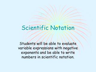 Scientific Notation