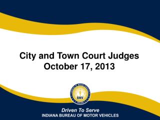 City and Town Court Judges October 17, 2013