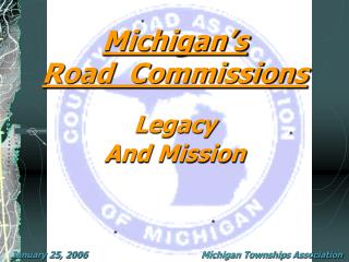 Michigan’s Road Commissions