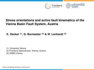 Stress orientations and active fault kinematics of the Vienna Basin Fault System, Austria