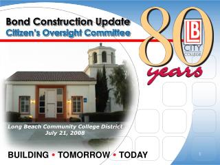 Bond Construction Update Citizen’s Oversight Committee