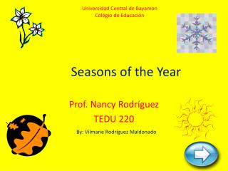 The Seasons of the Year