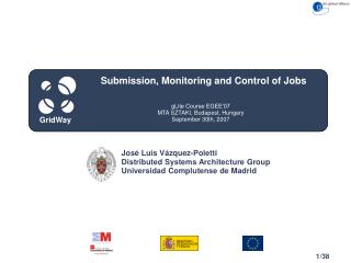Submission, Monitoring and Control of Jobs