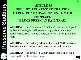 Preserve Sudbury