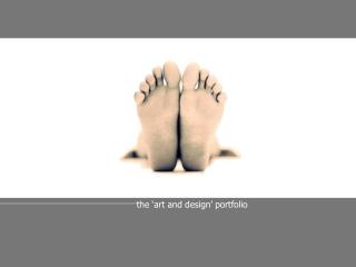 the ‘art and design’ portfolio