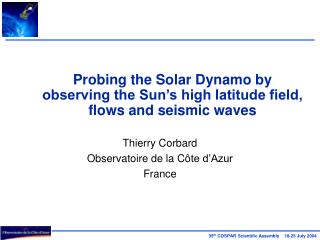 Probing the Solar Dynamo by observing the Sun’s high latitude field, flows and seismic waves