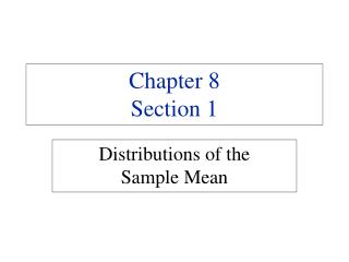 Chapter 8 Section 1