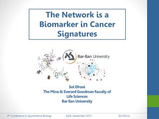 The Network is a Biomarker in Cancer Signatures