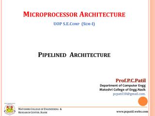 Pipelined Architecture