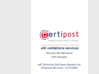 eID validations services
