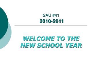 SAU #41 2010-2011