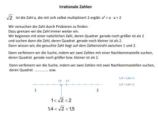 Irrationale Zahlen