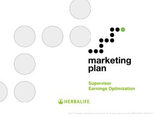 Supervisor Earnings Optimization Supervisor Areas of Potential Earnings