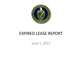 EXPIRED LEASE REPORT