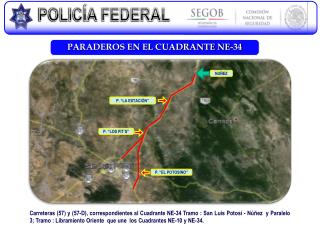 PARADEROS EN EL CUADRANTE NE-34