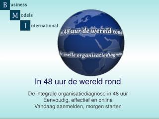 De integrale organisatiediagnose in 48 uur Eenvoudig, effectief en online