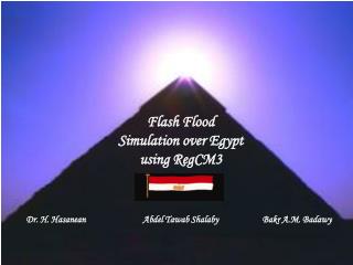 Flash Flood Simulation over Egypt using RegCM3